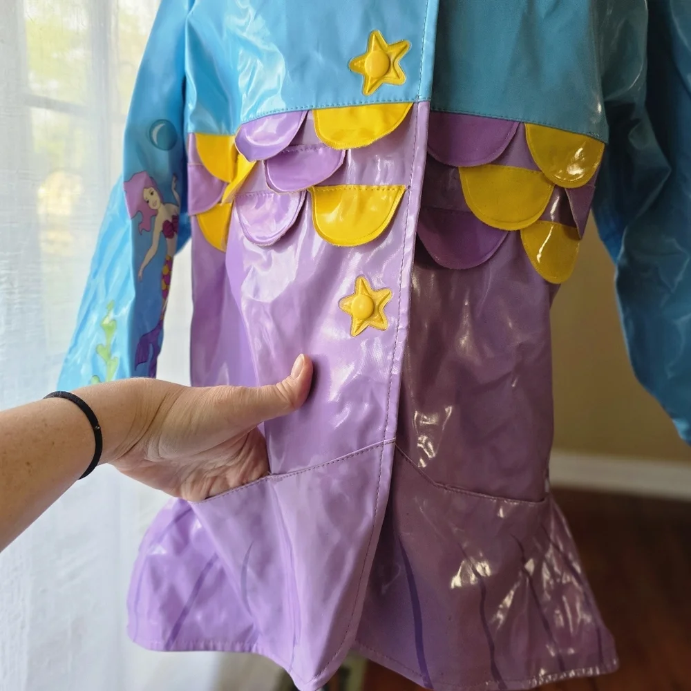 Kidorable Girls Mermaid‎ Raincoat Size 4/5